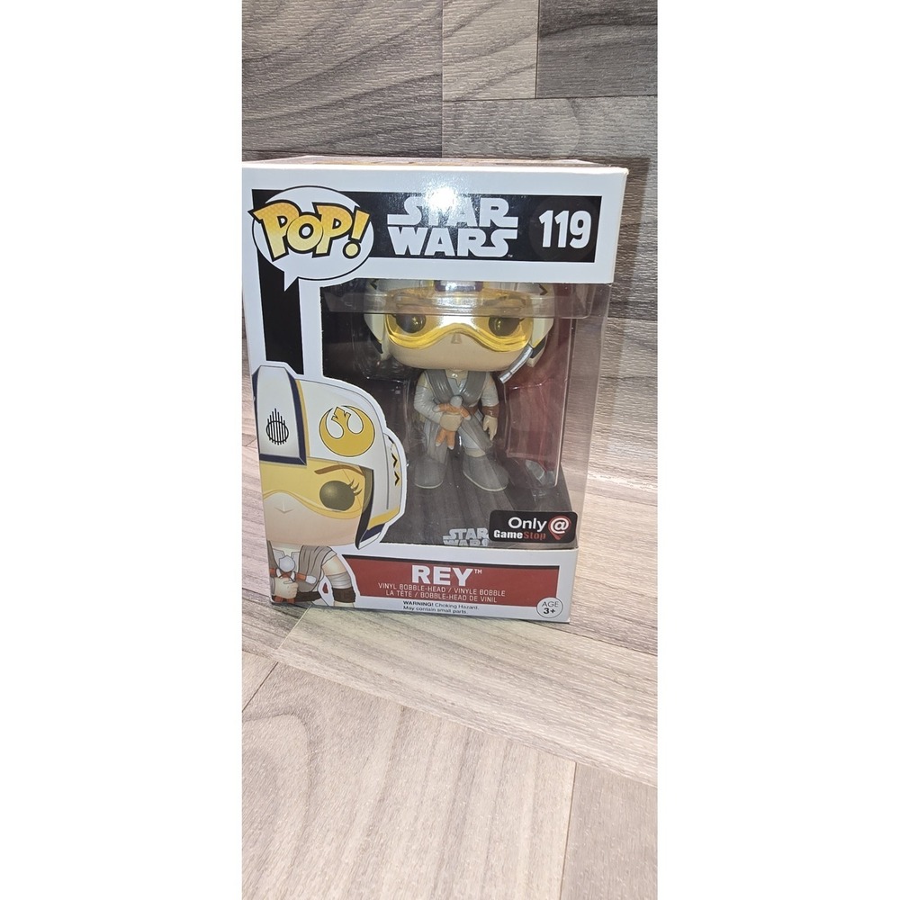Funko Pop! Star Wars #119 Rey (X-Wing Helmet) GameStop Exclusive Vinyl Figure